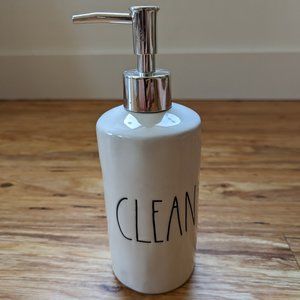 Rae Dunn "Clean" Bathroom Soap Dispenser Pump